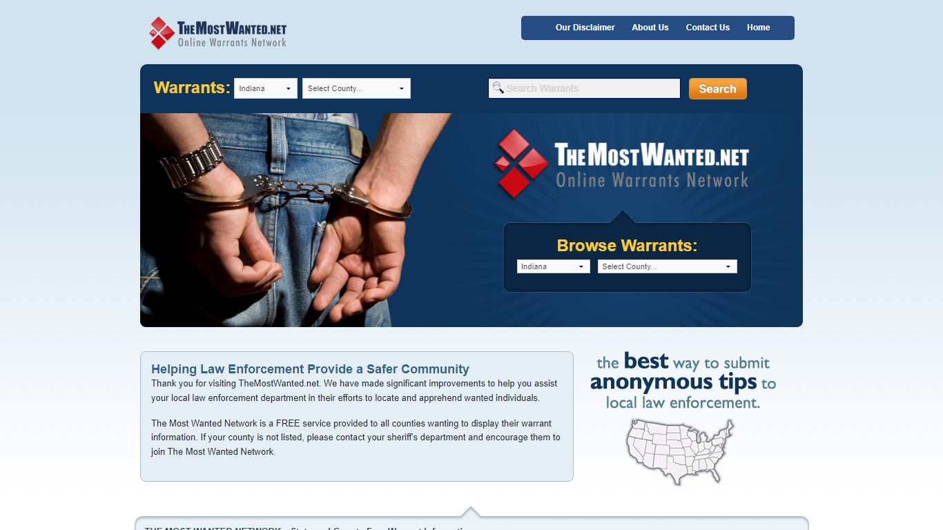 TheMostWanted.net | Free Warrant Checks